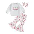 Toddler Girls Adorable Clothing Set with Cherry Embroidery