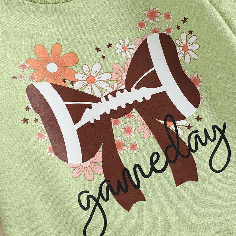 Kids 2-Piece Outfit Floral Sweatshirt