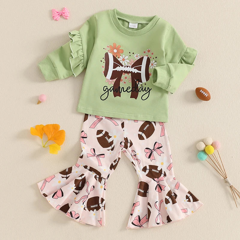 Kids 2-Piece Outfit Floral Sweatshirt