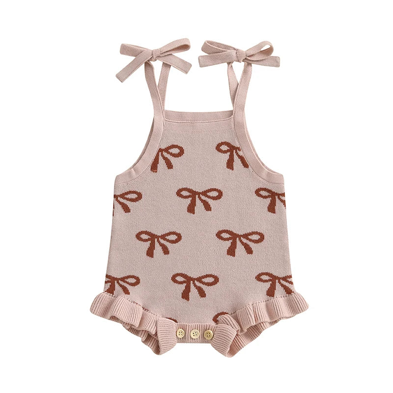 Toddler Girls Floral Print Sleeveless Knit Romper