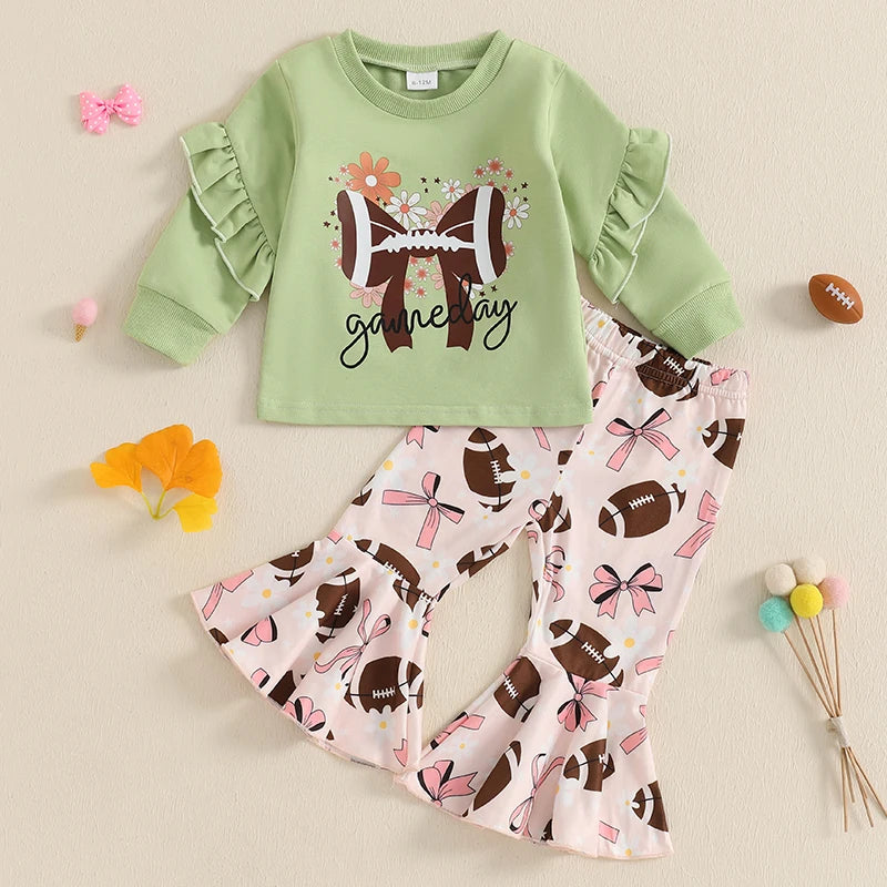 Kids 2-Piece Outfit Floral Sweatshirt