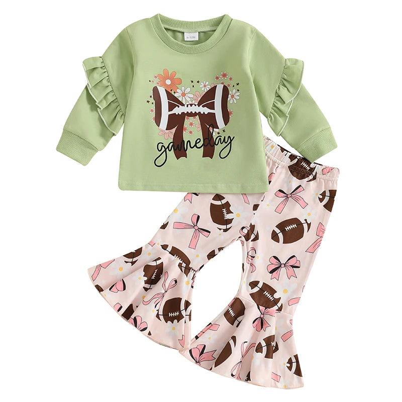 Kids 2-Piece Outfit Floral Sweatshirt